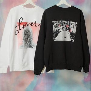 Taylor Swift Lover Hearts crewneck